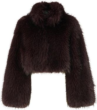Pinko Gravina Giubbino Aspen - Dames - Jassen - Bruin - S - Jassen
