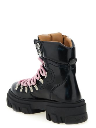 Ganni Cleated Mountain Boot - Black