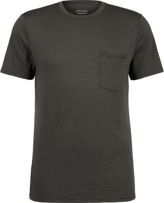 Stoic Merino155 LaholmSt. Pocket T-Shirt Merinoshirt f&uuml;r Herren | grau