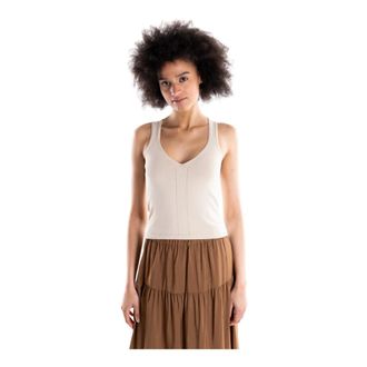 Akep Dames, Tops, Beige, Maat: XS Viscose