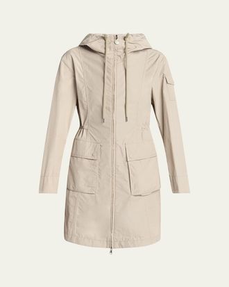 Moncler Laerte Long Hooded Parka