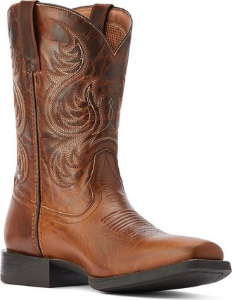 Ariat Sport Boss Man Western Boot in Rich Cognac at Nordstrom, Size 10.5