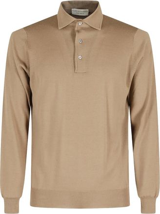 FILIPPO DE LAURENTIIS Poloshirt met lange mouwen - Bruin