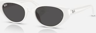 Ray-Ban Womens Bio-Based Sunglasses In White, Gray