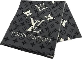 Louis Vuitton Pre-owned Stole - Dames - Vintage Accessoires - Grijs - ONE Size - Wol - Vintage