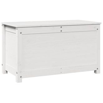 Berkfield Home Storage Box White 80x40x45.5 cm Solid Wood Pine