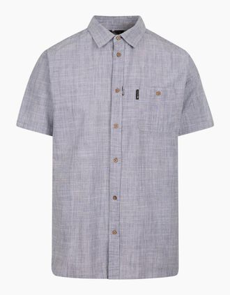 Trespass Mens Trespass Mens Basham Woven Shirt - Grey - Size: 46/Regular