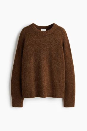 H&M Oversized Alpaca-blend Jumper in Brown at Nordstrom, Size X-Large
