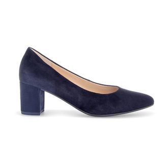 Gabor Schoenen, Dames, Blauw, 43 EU, Leer, Velvet Leather Heels