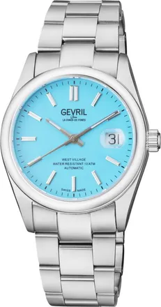 Gevril Group West Village Automatic Blue Dial Mens Watch 48911