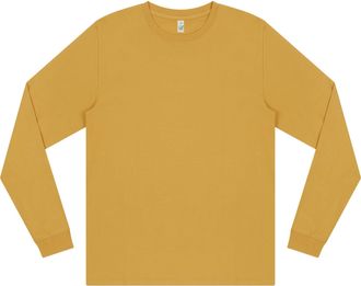 Generic Long Sleeve T Shirt for Mens - Crew Neck Mens T-Shirts, Organic Cotton Soft & Comfortable Shirts (UK, Alpha, One Size, XXL, Regular, Regular, Faded Mu