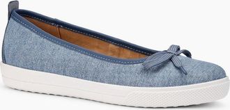 Hotter Womens Willa Womens Slip On Shoes - Blue - Size: 4.5