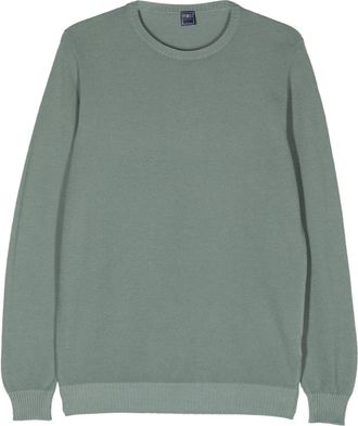 Fedeli honeycomb-knit cotton jumper - men - Cotton - 52 - Green
