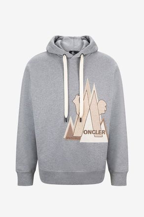 Moncler Kapuzensweatshirt mit XXL-Logopatch Day-Namic