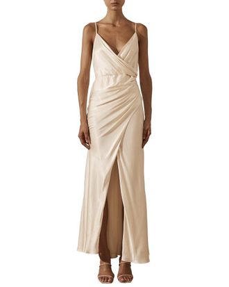 Shona Joy La Lune Cross Draped Maxi Dress