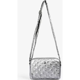 Scalpers Nyquiltedfabric Bag in Silver at Nordstrom