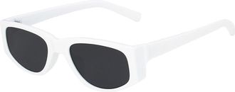 Generic Fashion Small Frame Sunglasses For Men And Women Outdoor Sports Commuting Party(White)