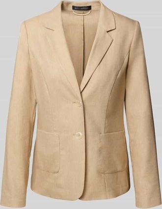 Betty Barclay Blazer mit Leinen-Anteil in Sand, Gr&ouml;&szlig;e 44