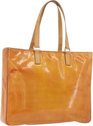 Louis Vuitton Pre-owned Tote Bags, female, Orange, Size: ONE SIZE Pre-owned Vintage Patent Leather Tote Bag
