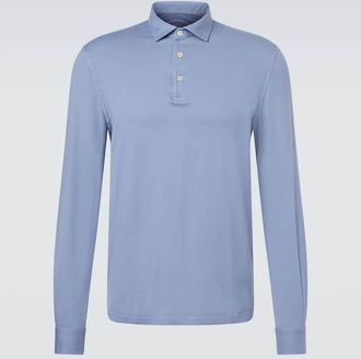 Fedeli Zero cotton jersey polo shirt