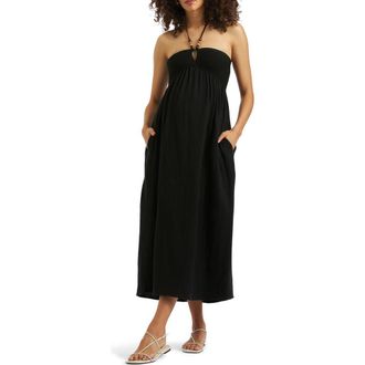Ripe Evie Crochet Dress in Black at Nordstrom, Size X-Small Au