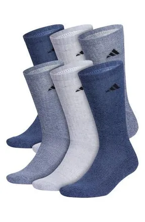 adidas Athletic Cushioned Crew Socks - Pack og 6 in Navy at Nordstrom Rack