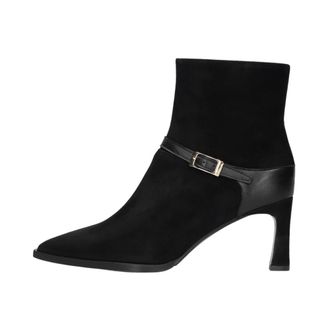Lina Locchi AV 131 Enkellaarsjes - Dames - Schoenen - Zwart - Maat: 42 EU Leer