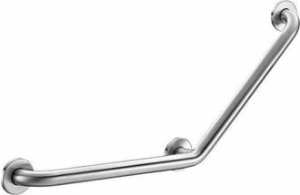 OEM Barra De Apoyo De 3 Puntos, &Aacute;ngulo De 135&deg;, Acero Inoxidable Cepillado, &Oslash; 32 Mm, Dimensiones 400 X 400 Mm - Montaje Seguro En La Pared