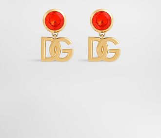 Dolce & Gabbana Orecchini - Woman Bijoux Orange Metal Onesize