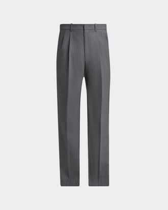Jil Sander Men & apos;s Pinstripe Wool Straight-Leg Trousers