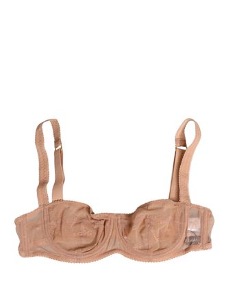 Dolce & Gabbana Lace Mesh Underwire Balconnet Bra - Beige