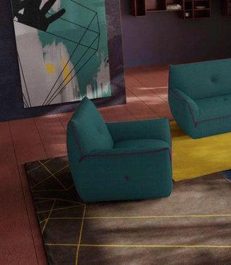 Egoitaliano Sessel »Yuki, extravagantes Design und höchster Sitzkomfort, tolle Details« mit bioelasatische MIcrofaser BOUNCE bezogen