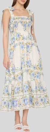 Blu Pepper Floral Midi Dress in Blue Multi at Nordstrom Rack, Size Medium