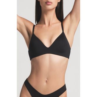 SKIMS Wireless Form T-Shirt Bra in Onyx at Nordstrom, Size 36A