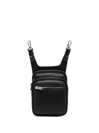Amiri hook-on leather belt bag - men - Calf Leather/Cotton - OS - Black