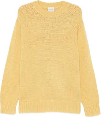 Le Kasha ribbed sweater - unisex - Organic Cashmere - One Size - Yellow