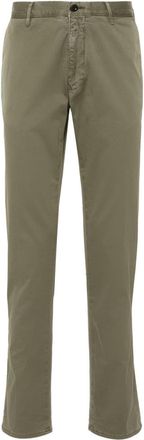 Incotex slim-cut chino trousers - men - Cotton/Elastane/Cotton - 36 - Green