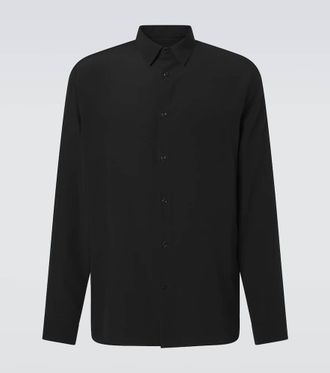 Gucci Camisa de crep&eacute; de china de seda