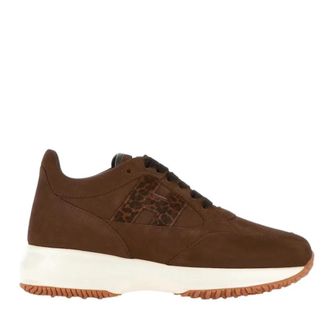Hogan Interactive Sneakers - Dames - Sneakers - Bruin - 38 EU - Leer - Schoenen