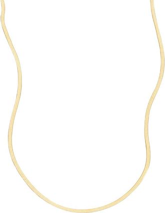 Made by Mary Thin Hera Chain Necklace in Gold Plated at Nordstrom, Size 16
