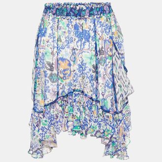 Isabel Marant Multicolor Print Crepe Viviane Skirt
