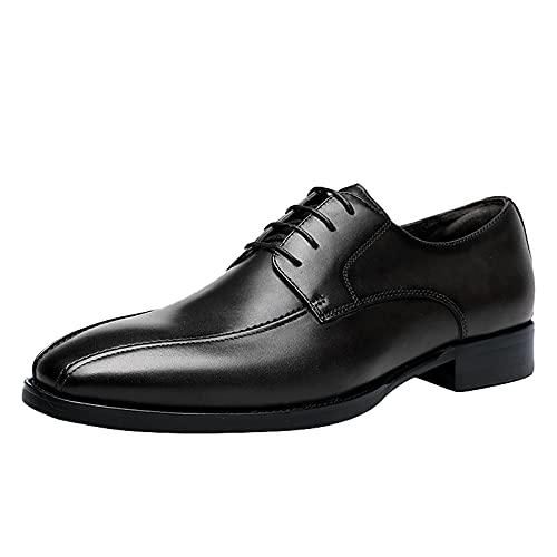 Chaussures De Ville Homme Oxford – Cuir Vernis – Style Derby Lacets – Noir Ou Marron – Pour Mariage, Business, Quotidien
