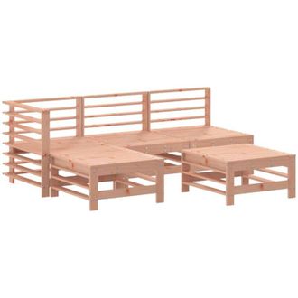 vidaXL Juego De Sof&aacute;s De Jard&iacute;n 5 Pzas Madera Maciza De Abeto Douglas Vidaxl