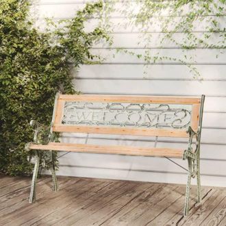 vidaXL Furniture Limited - Panchina da Giardino 122 cm in Legno Massello