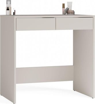 OEM Escritorio Elegante Con 2 Cajones, Color Cachemir, Frentes Sin Tiradores, Funcional Para La Oficina Y El Hogar