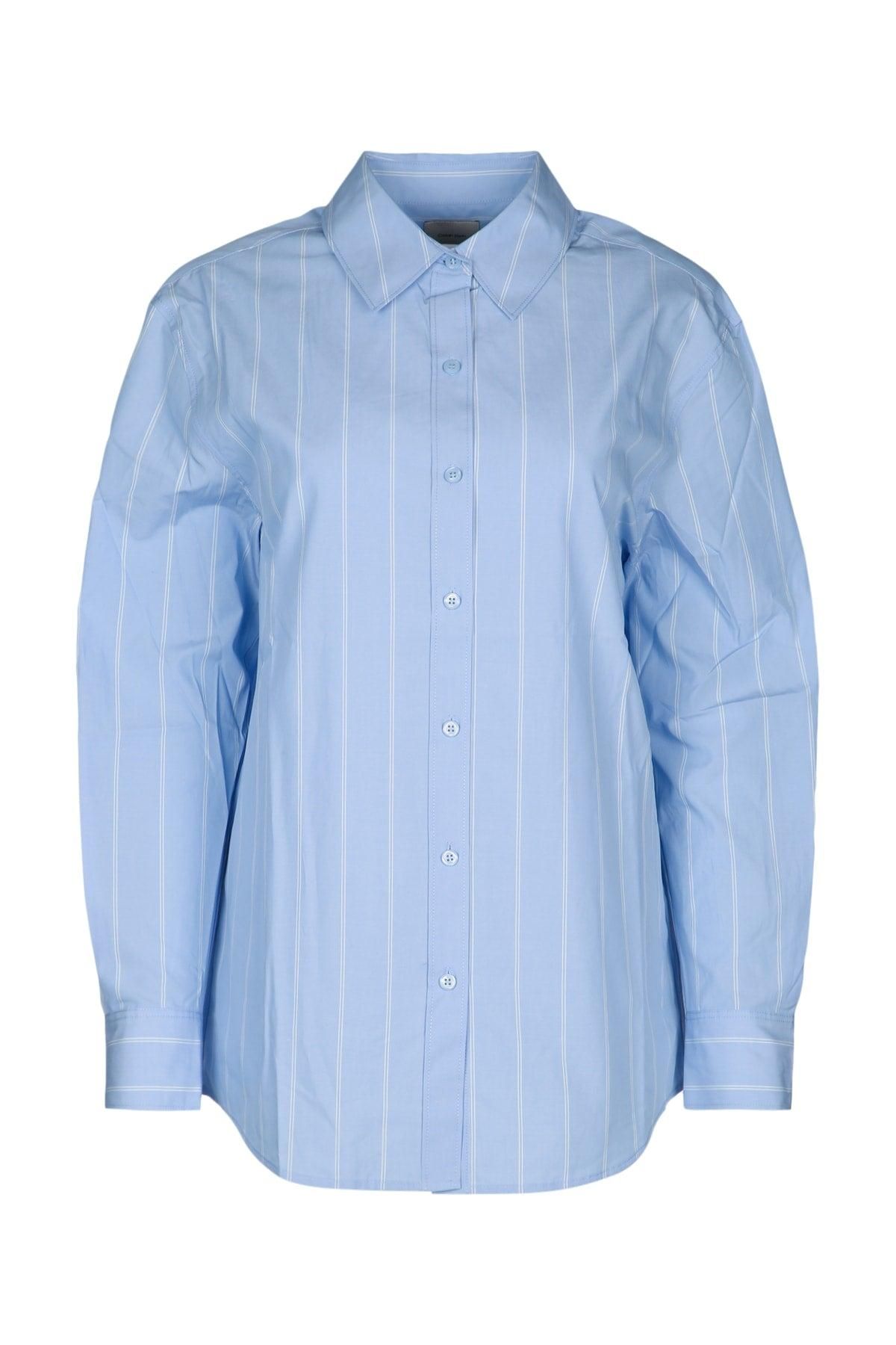 Marni virgin-wool shirt - women - Virgin Wool - 44 - Blue