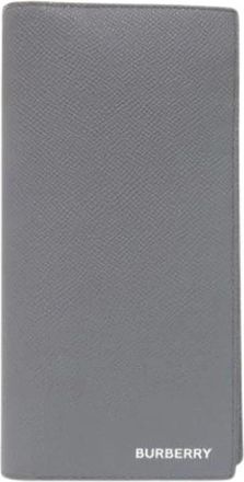 Burberry Pre-owned Wallets, male, Gray, Size: ONE SIZE Pre-owned Vintage Long Wallet (bi-fold)