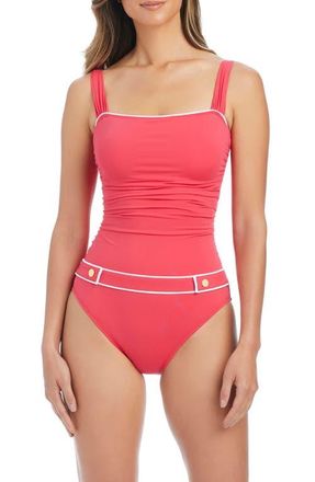 Bleu Rod Beattie Underwire One-Piece Swimsuit in Wild Watermelon at Nordstrom, Size 14