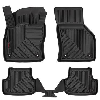 OEM Alfombrillas De Goma 3d Para Audi A3 8v (hatchback De 5 Puertas, Cabrio, 2012-) - Borde De 5 Cm