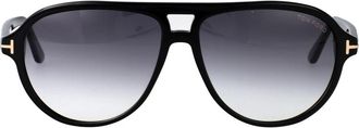 Tom Ford Stijlvolle herenzonnebril - Heren - Zonnebrillen - Zwart - 59 MM - Accessoires